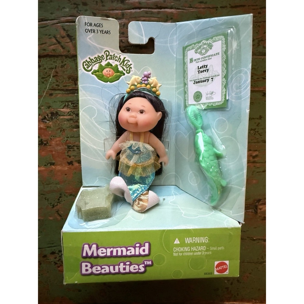 Vintage 2000 Cabbage Patch Kids‎ Mermaid Beauties Letty Torry